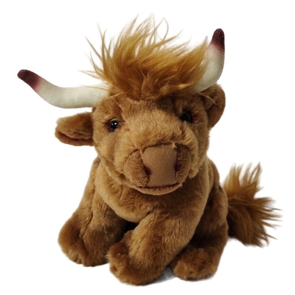 Stuffed Animal Plush Soft Toy Cow Bull Unbranded 7 in
